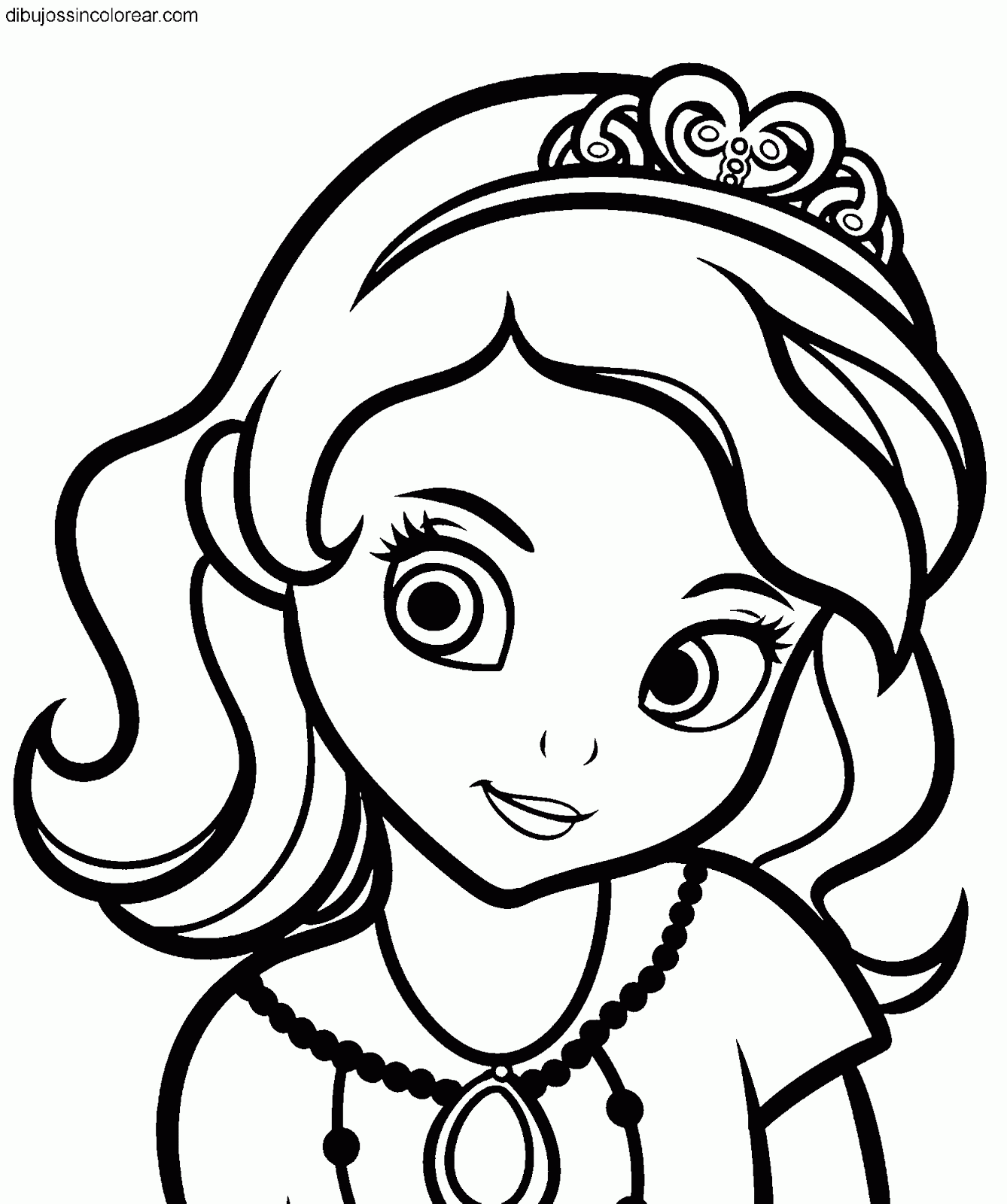Princesa Sofia Para Colorear Imprimir E Dibujar Dibujos Colorear